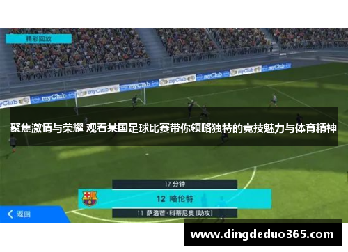 聚焦激情与荣耀 观看某国足球比赛带你领略独特的竞技魅力与体育精神